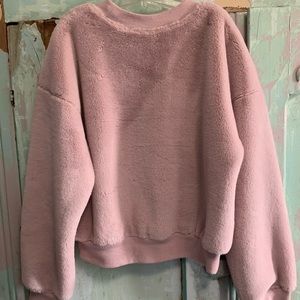 Light pink fluffy sweater